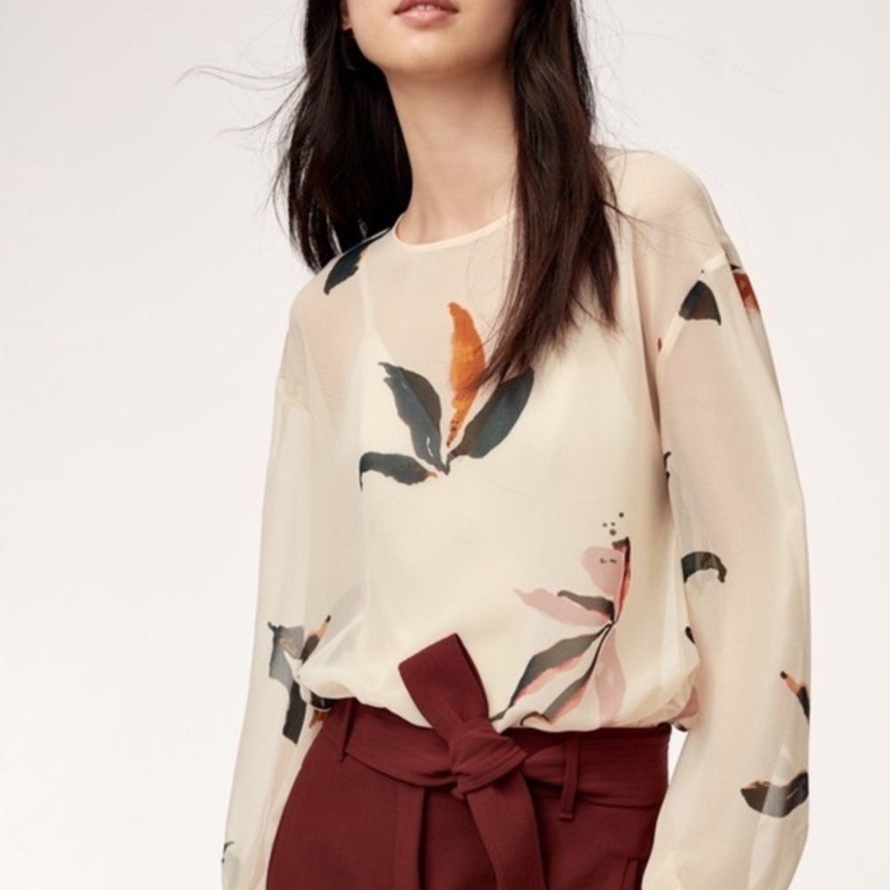 Aritzia Wilfred Talmont Bodysuit Blouse